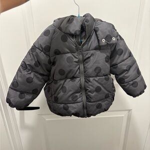 Zara Gray Polka Dot Kids Jacket